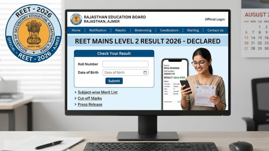 REET Mains Level 2 Result 2026