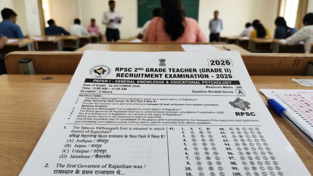 RPSC 2nd Grade Question Paper 2026