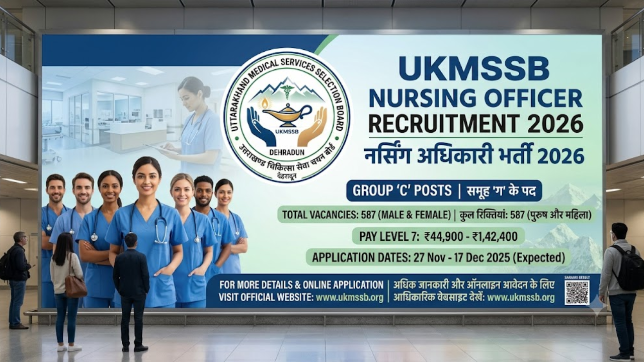 UKMSSB Nursing Officer Recruitment 2026