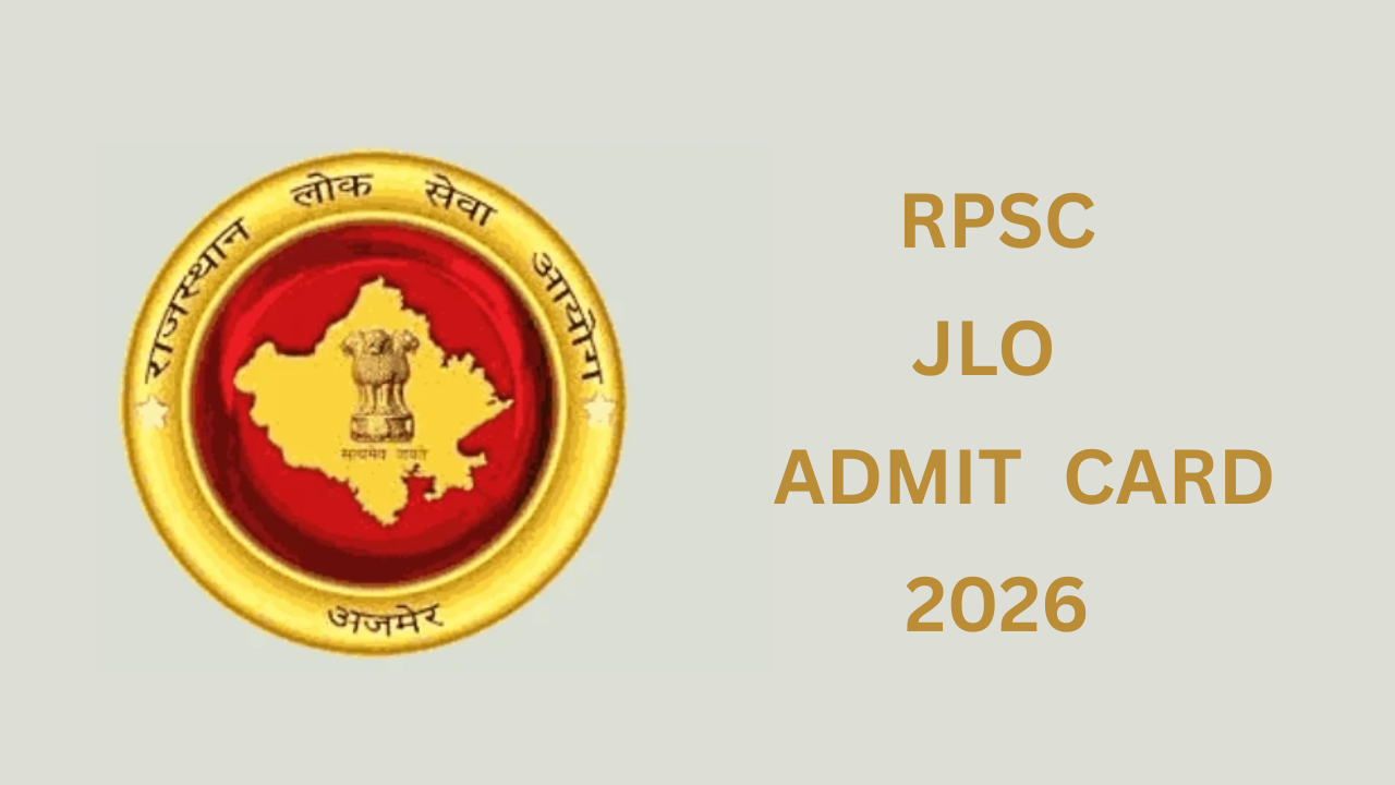 RPSC JLO Admit Card 2026